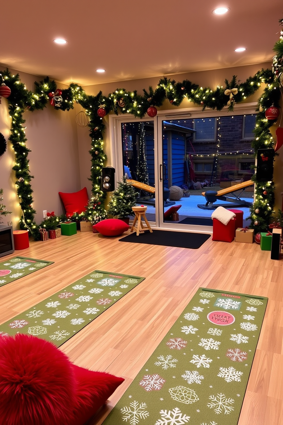 Home Gym Christmas Decorating Ideas 12