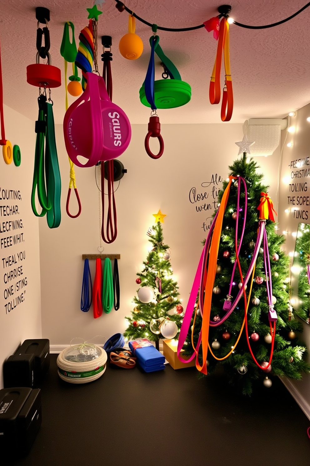 Home Gym Christmas Decorating Ideas 21