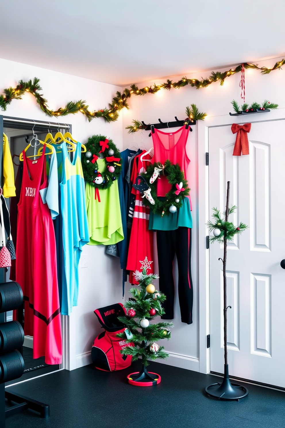 Home Gym Christmas Decorating Ideas 24