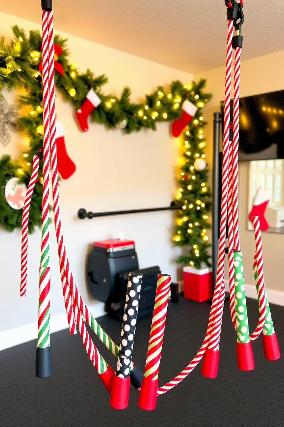 Home Gym Christmas Decorating Ideas 26