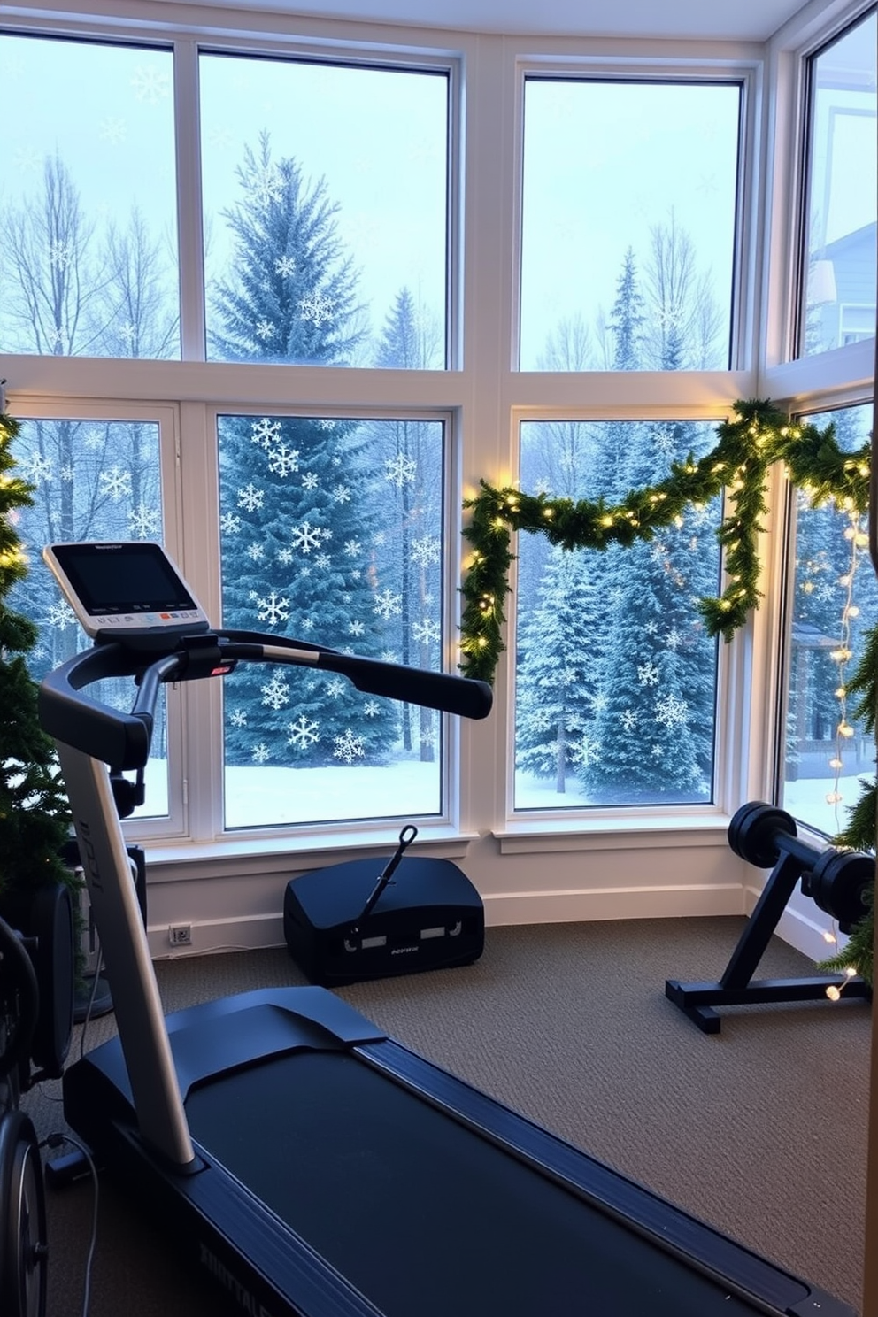 Home Gym Christmas Decorating Ideas 30