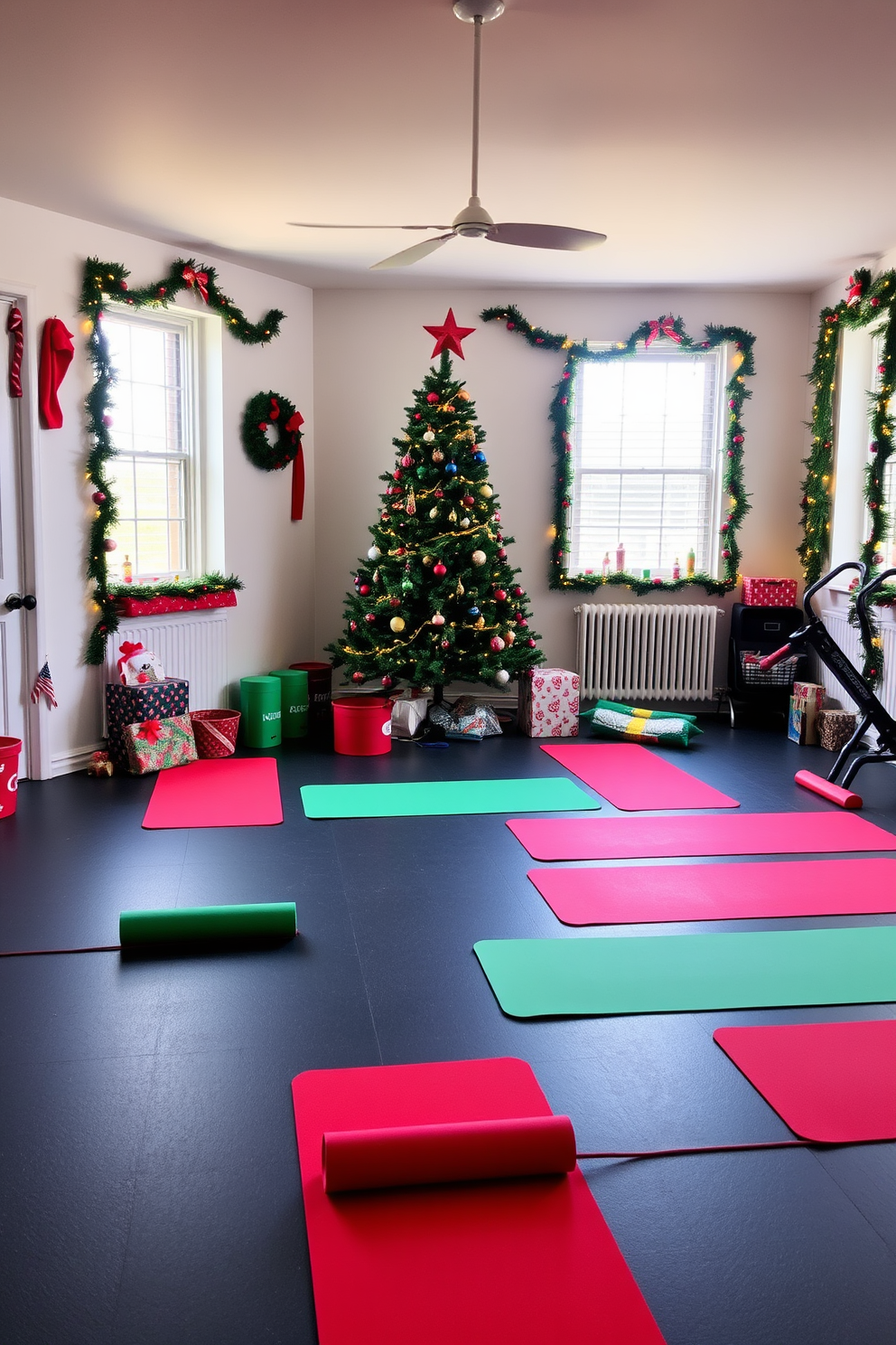 Home Gym Christmas Decorating Ideas 4