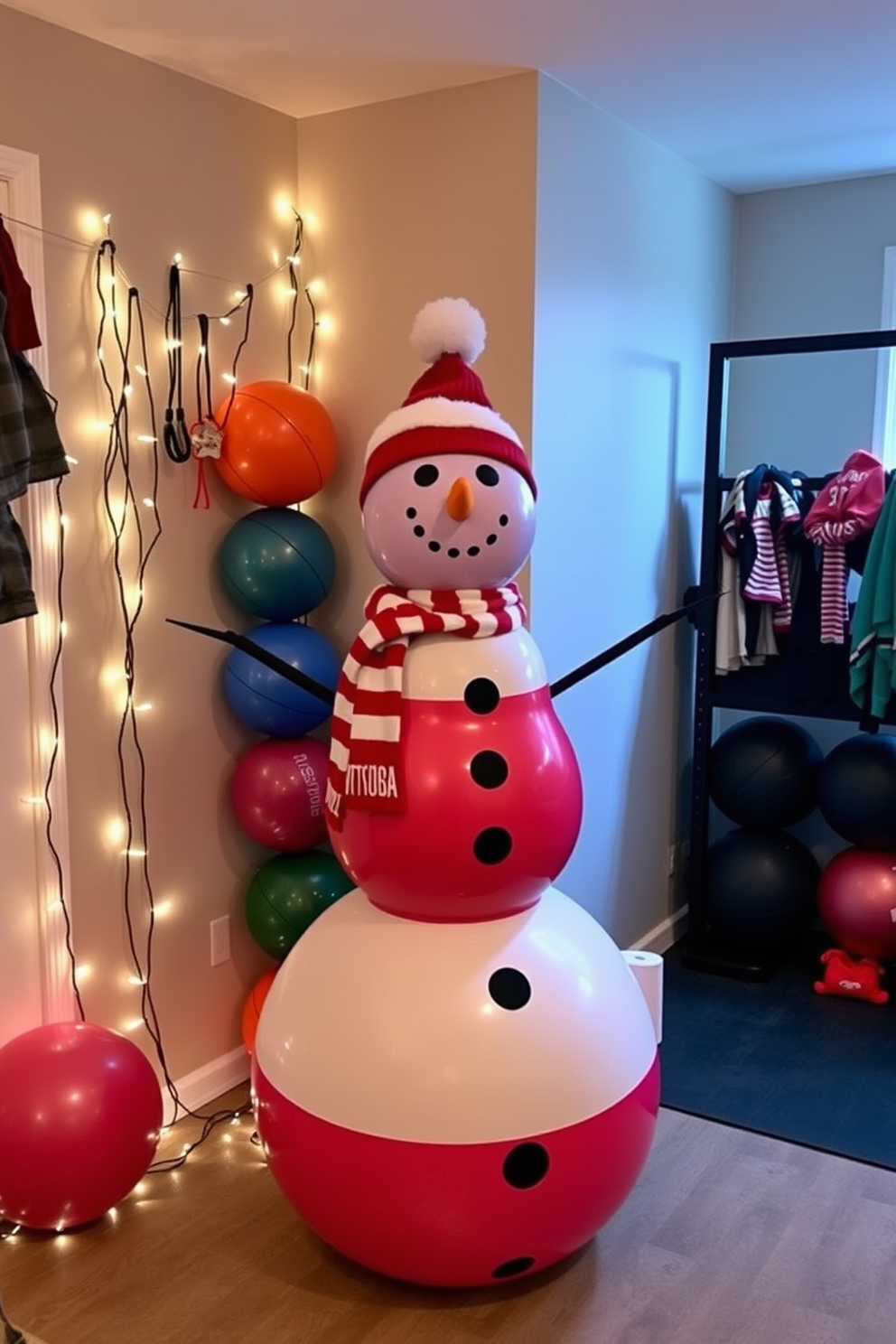 Home Gym Christmas Decorating Ideas 9