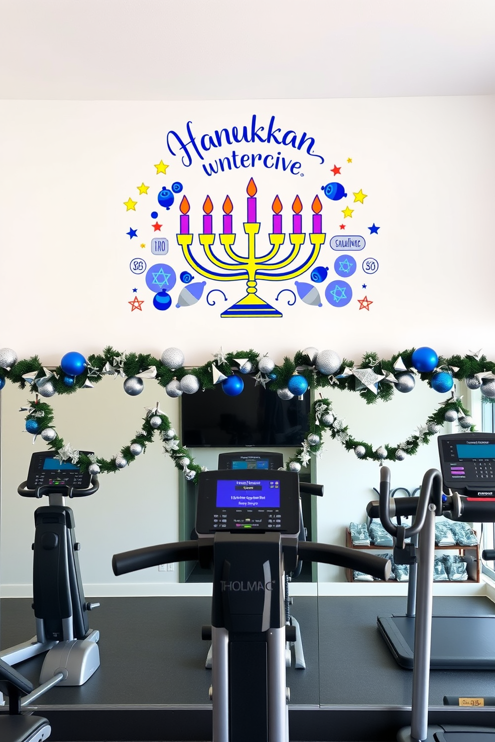 Home Gym Hanukkah Decorating Ideas 3