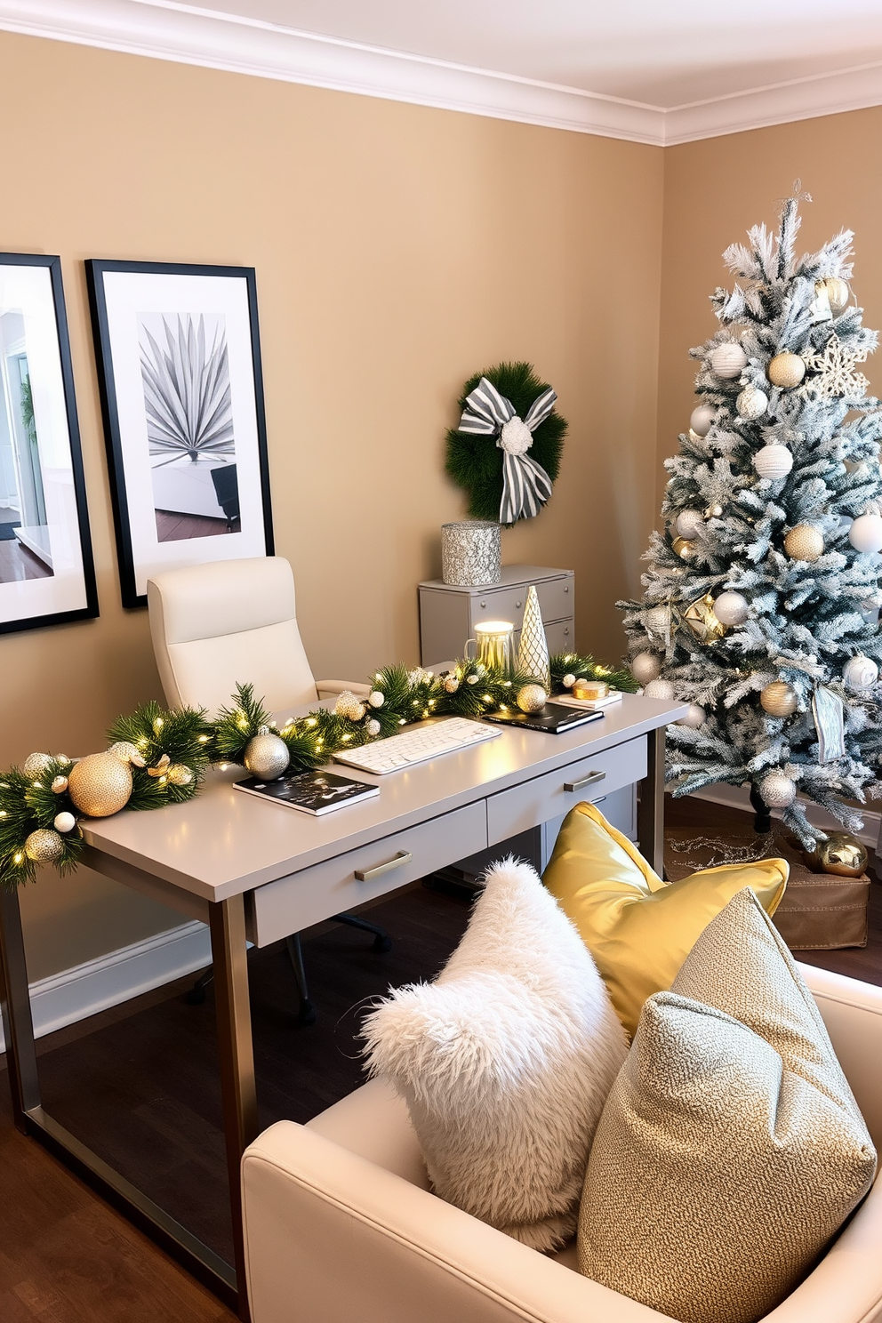 Home Office Christmas Decorating Ideas 23