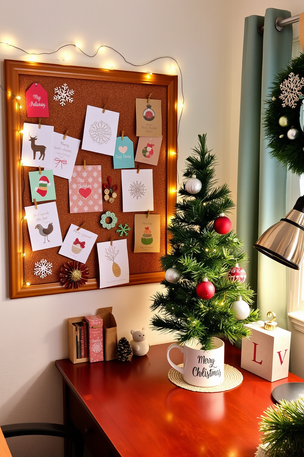 Home Office Christmas Decorating Ideas 24