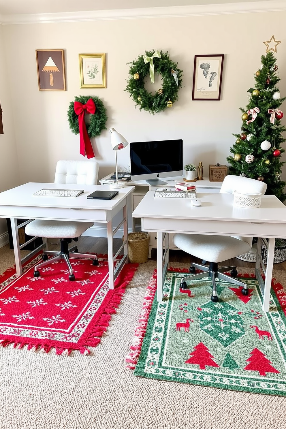 Home Office Christmas Decorating Ideas 27