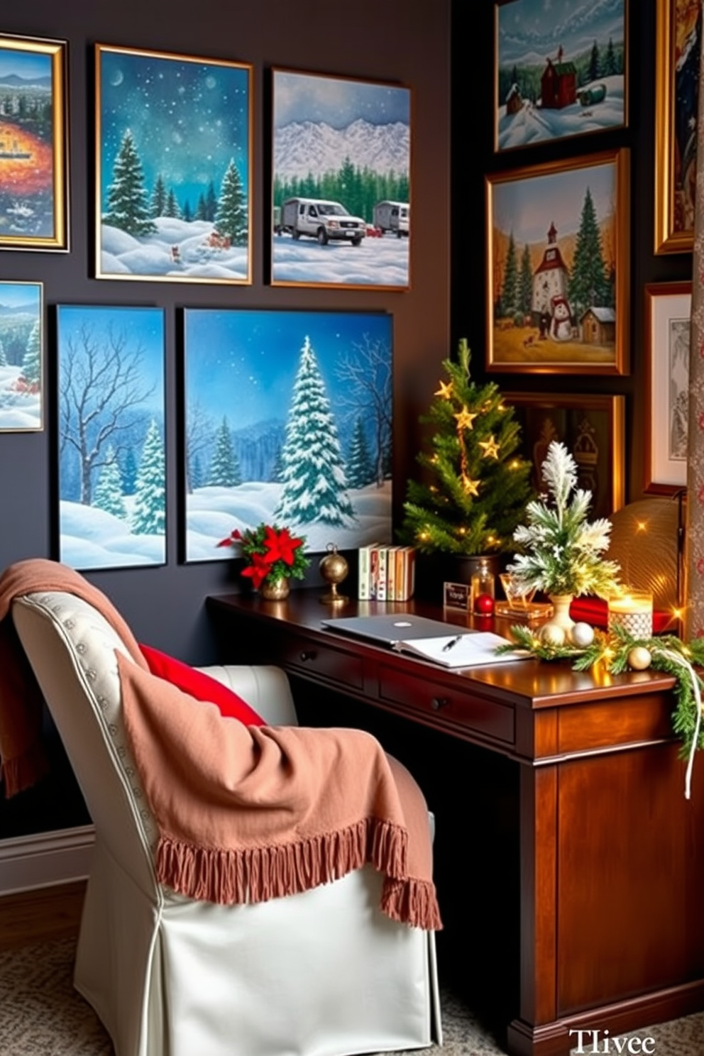 Home Office Christmas Decorating Ideas 6