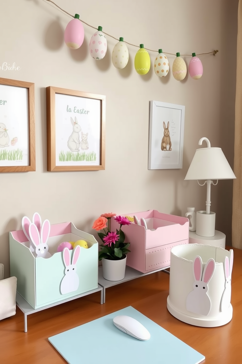 Home Office Easter Decorating Ideas 1