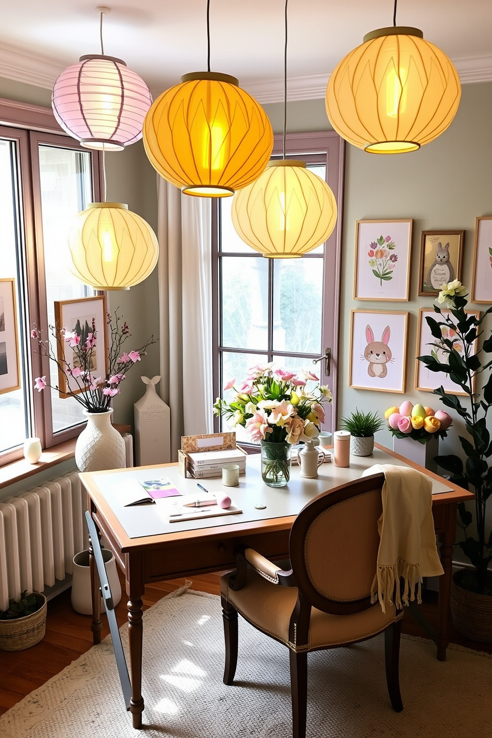 Home Office Easter Decorating Ideas 11