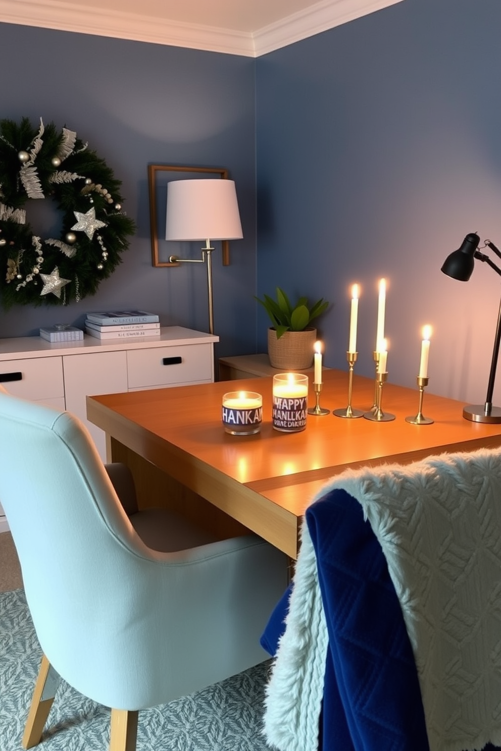 Home Office Hanukkah Decorating Ideas 11