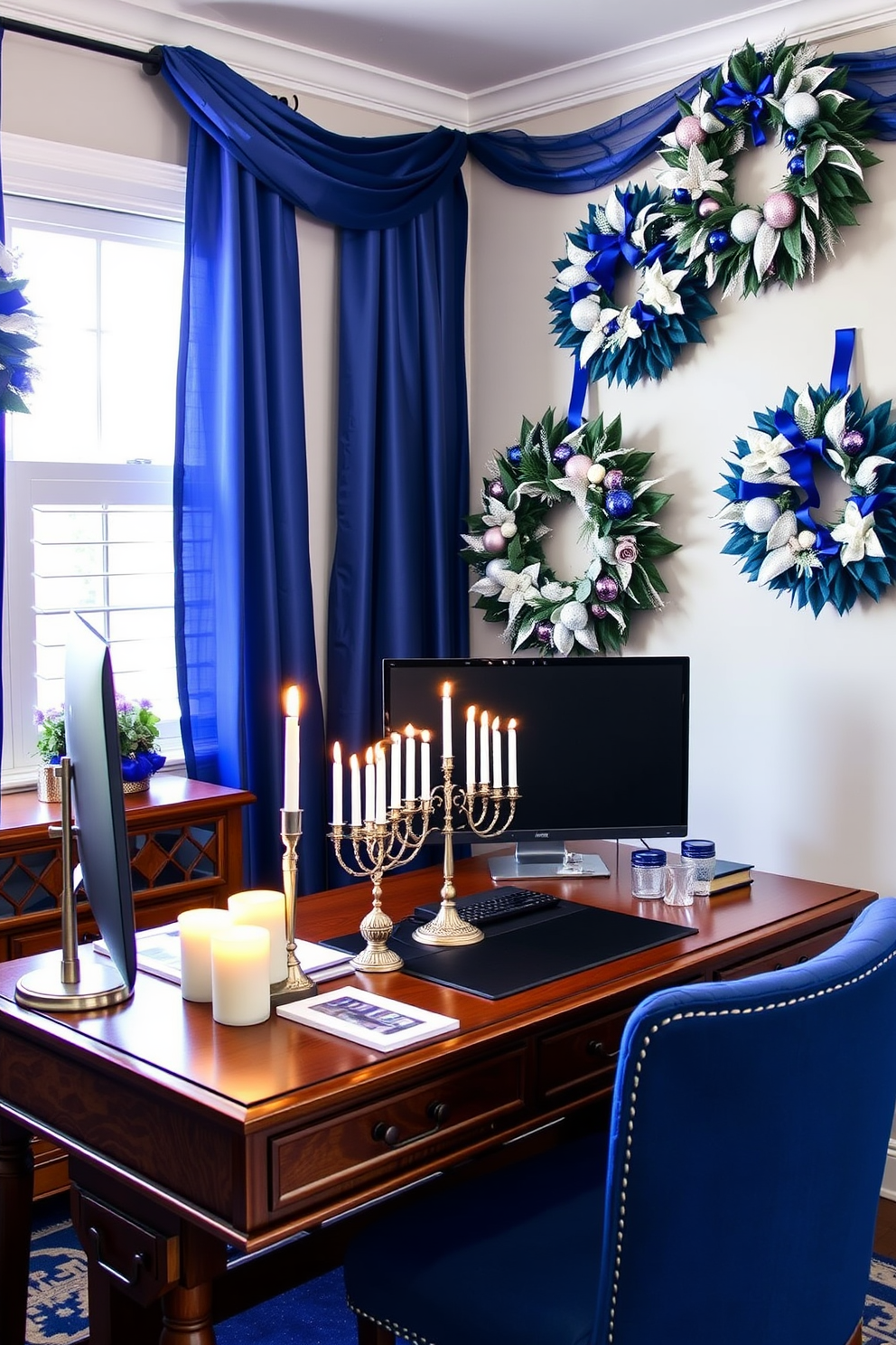 Home Office Hanukkah Decorating Ideas 15