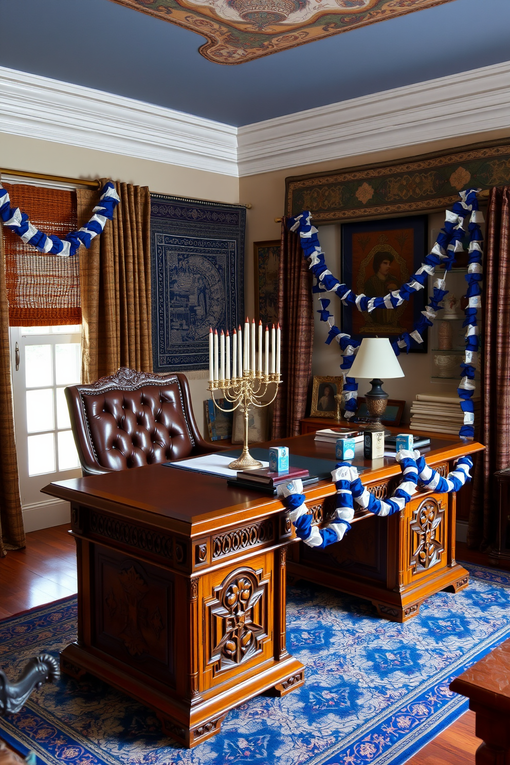 Home Office Hanukkah Decorating Ideas 21