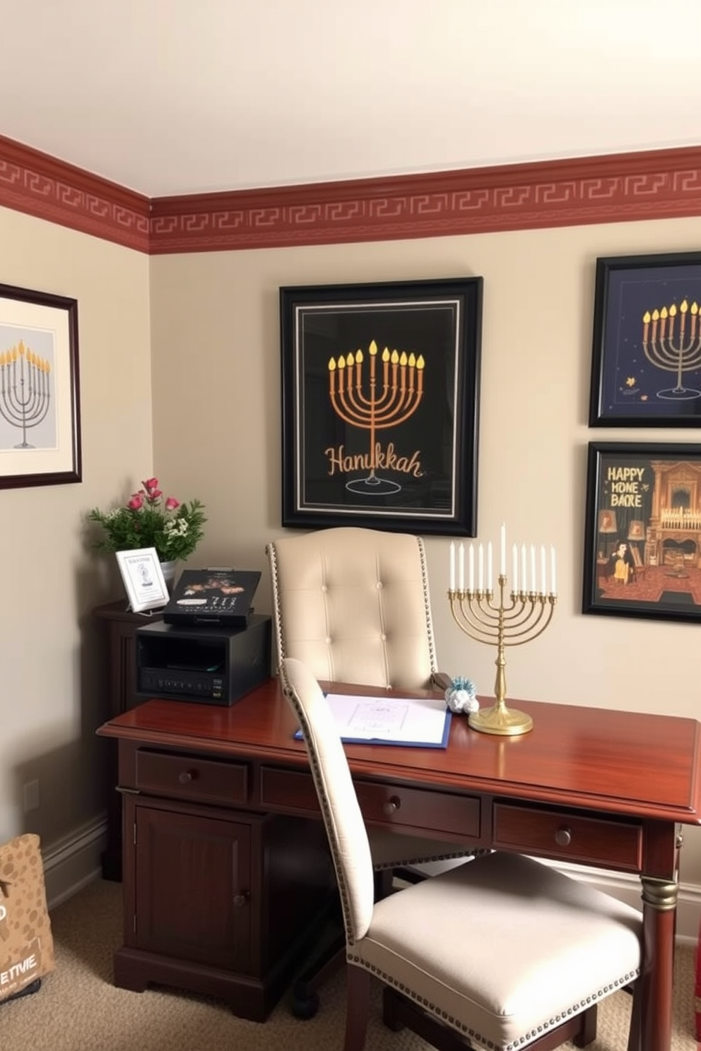 Home Office Hanukkah Decorating Ideas 22