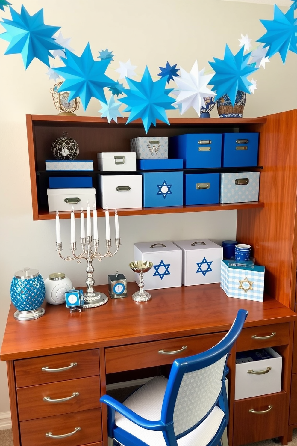 Home Office Hanukkah Decorating Ideas 8