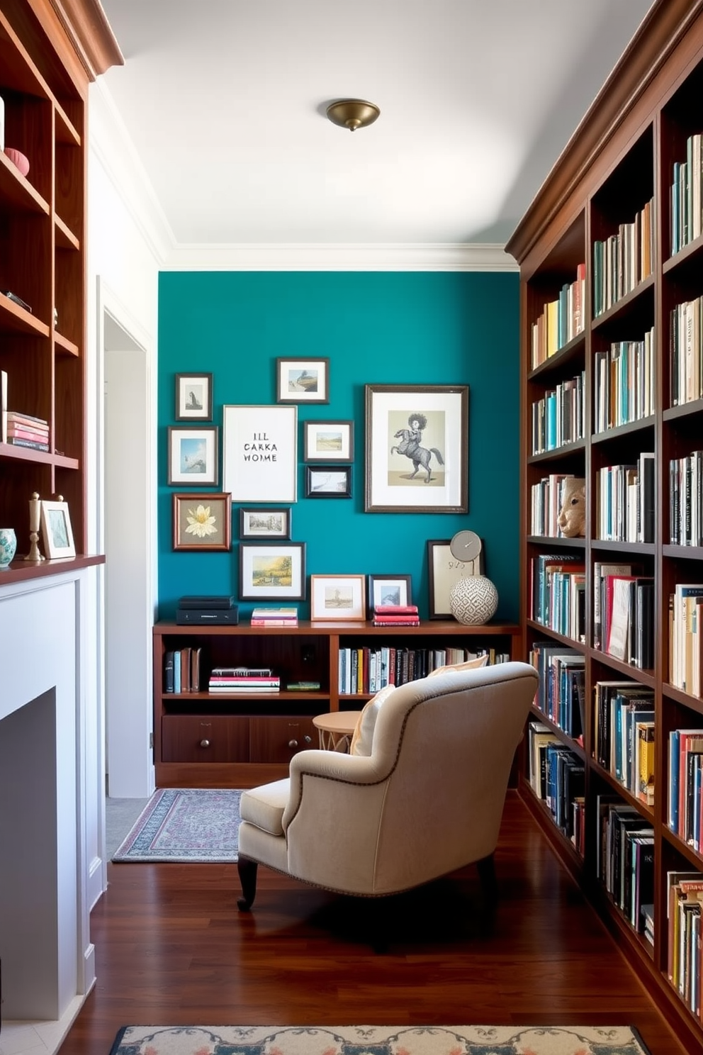 Home Office Library Design Ideas 21