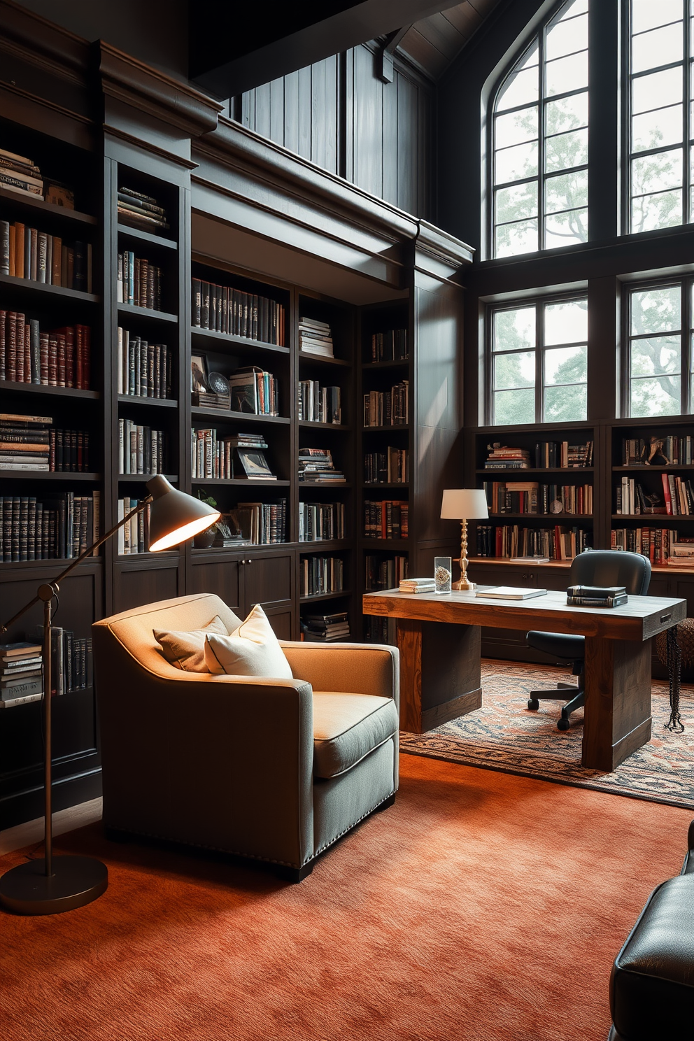 Home Office Library Design Ideas 22