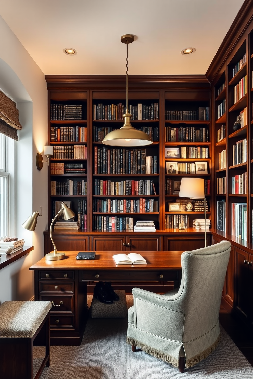 Home Office Library Design Ideas 30