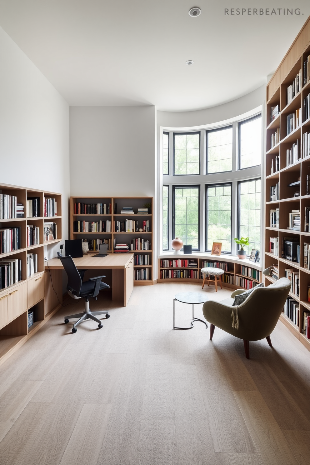 Home Office Library Design Ideas 5