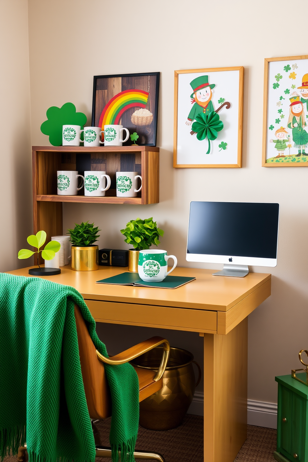 Home Office St Patricks Day Decorating Ideas 16