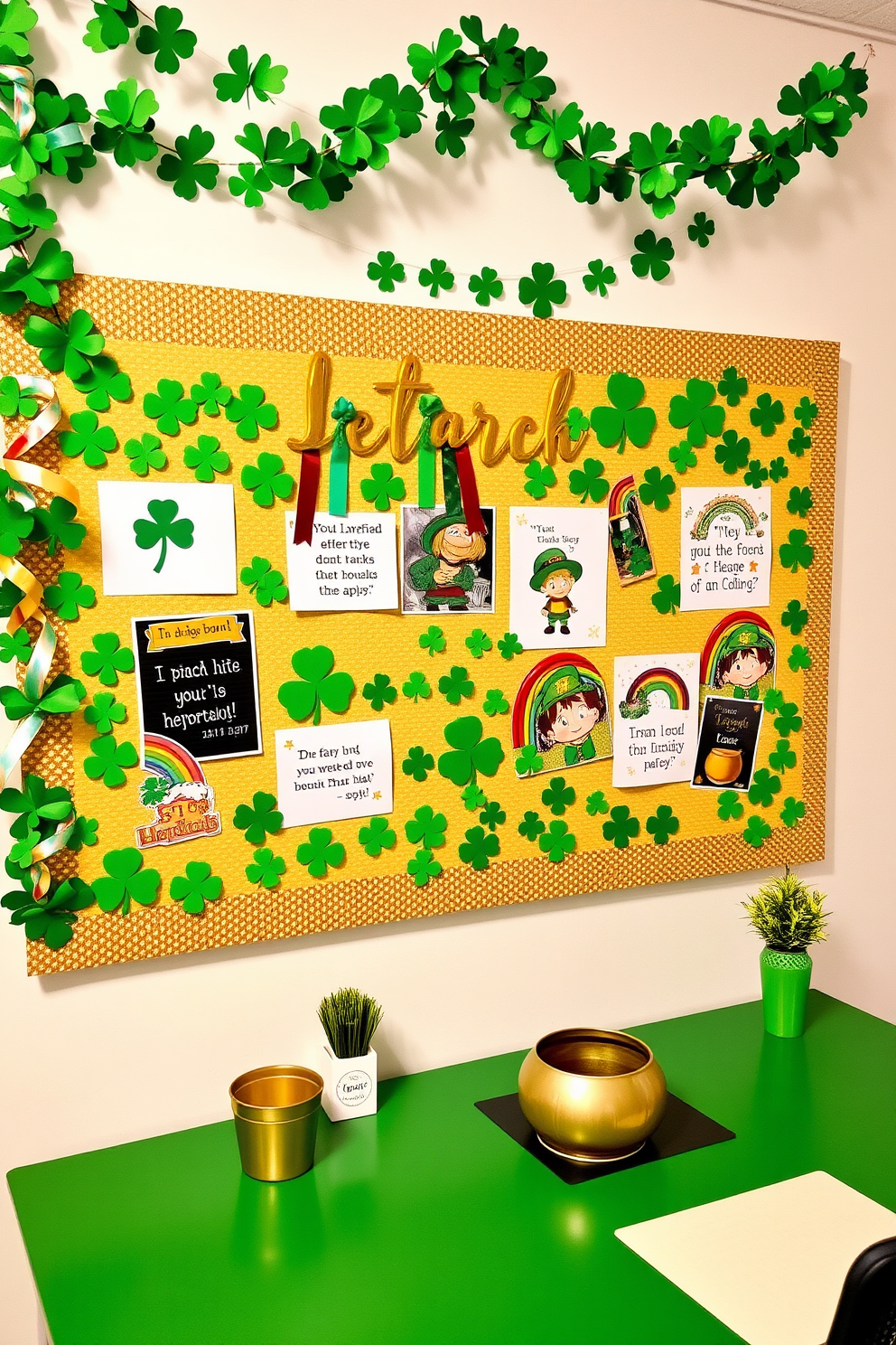 Home Office St Patricks Day Decorating Ideas 24