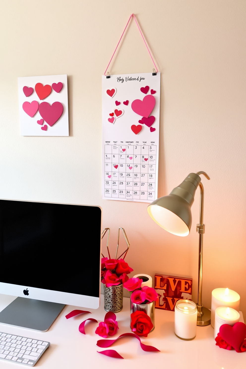 Home Office Valentines Day Decorating Ideas 16