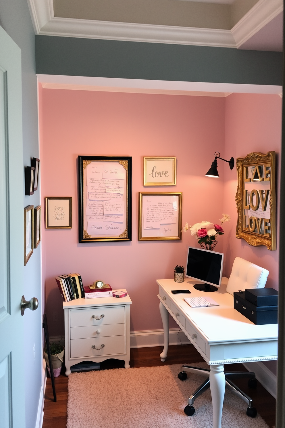 Home Office Valentines Day Decorating Ideas 29