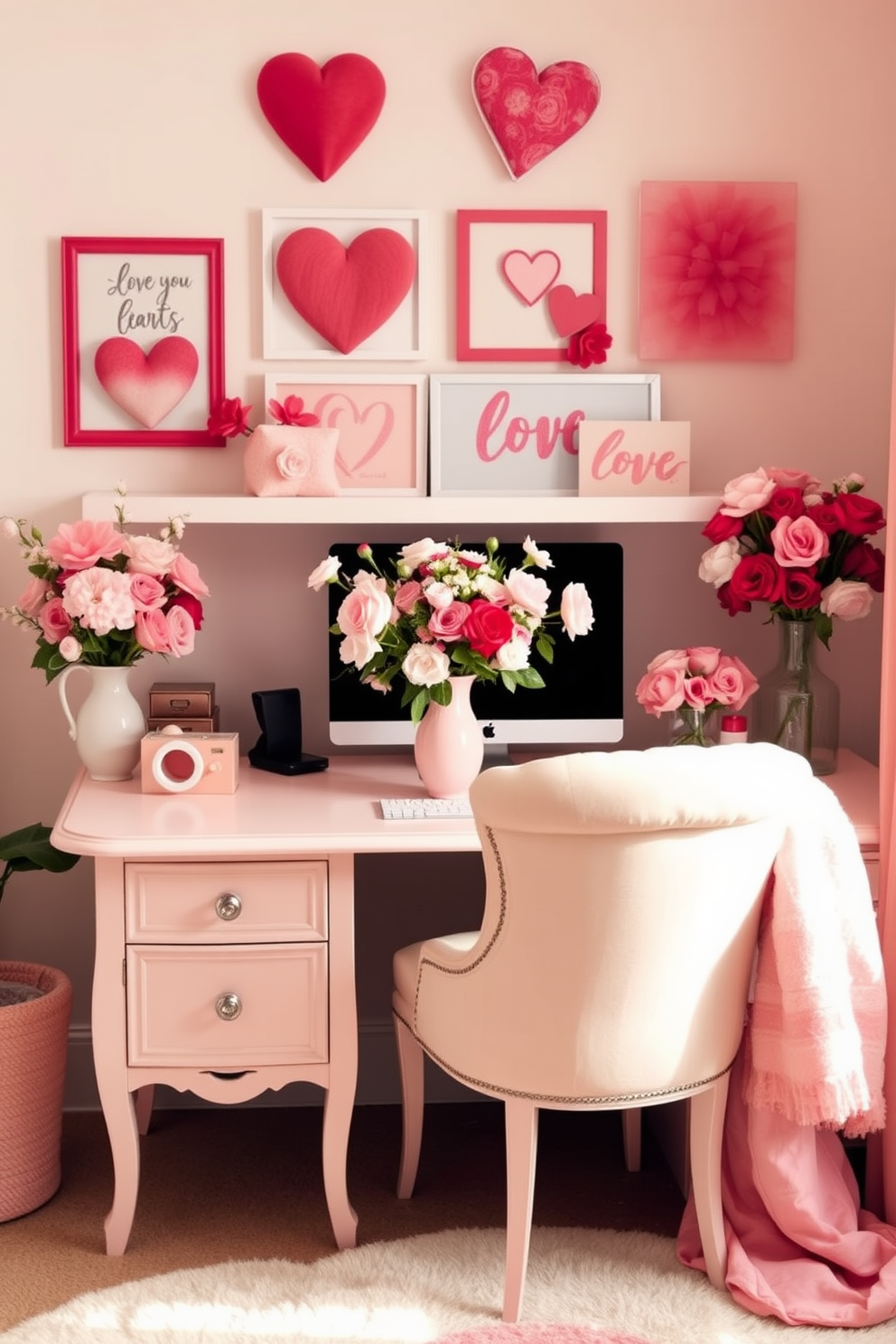 Home Office Valentines Day Decorating Ideas 5