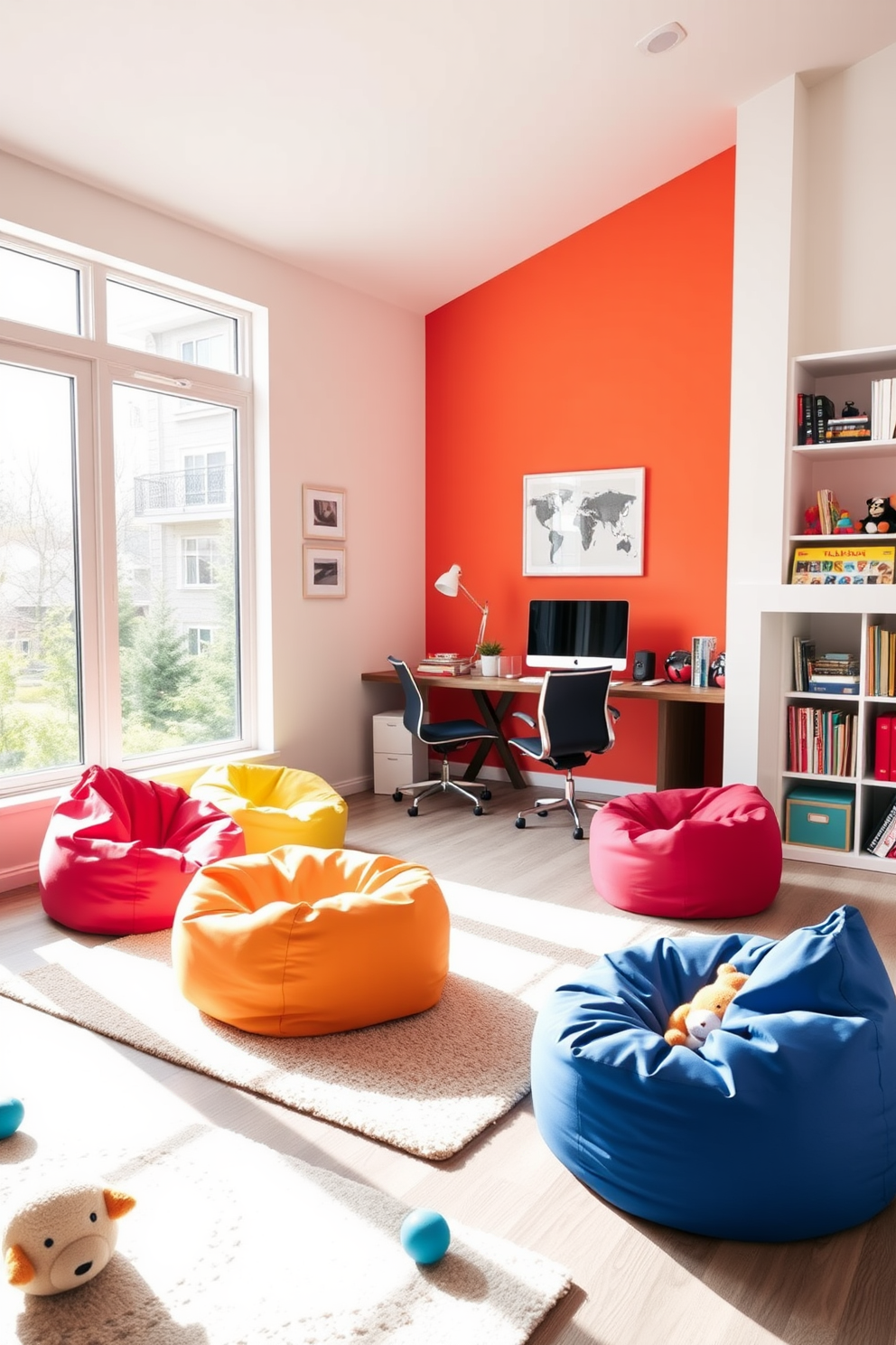 Home Office And Playroom Combo Design Ideas 15