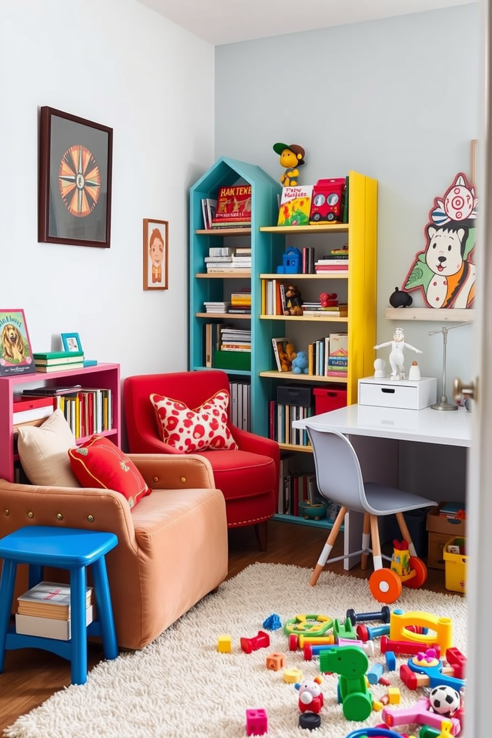 Home Office And Playroom Combo Design Ideas 3