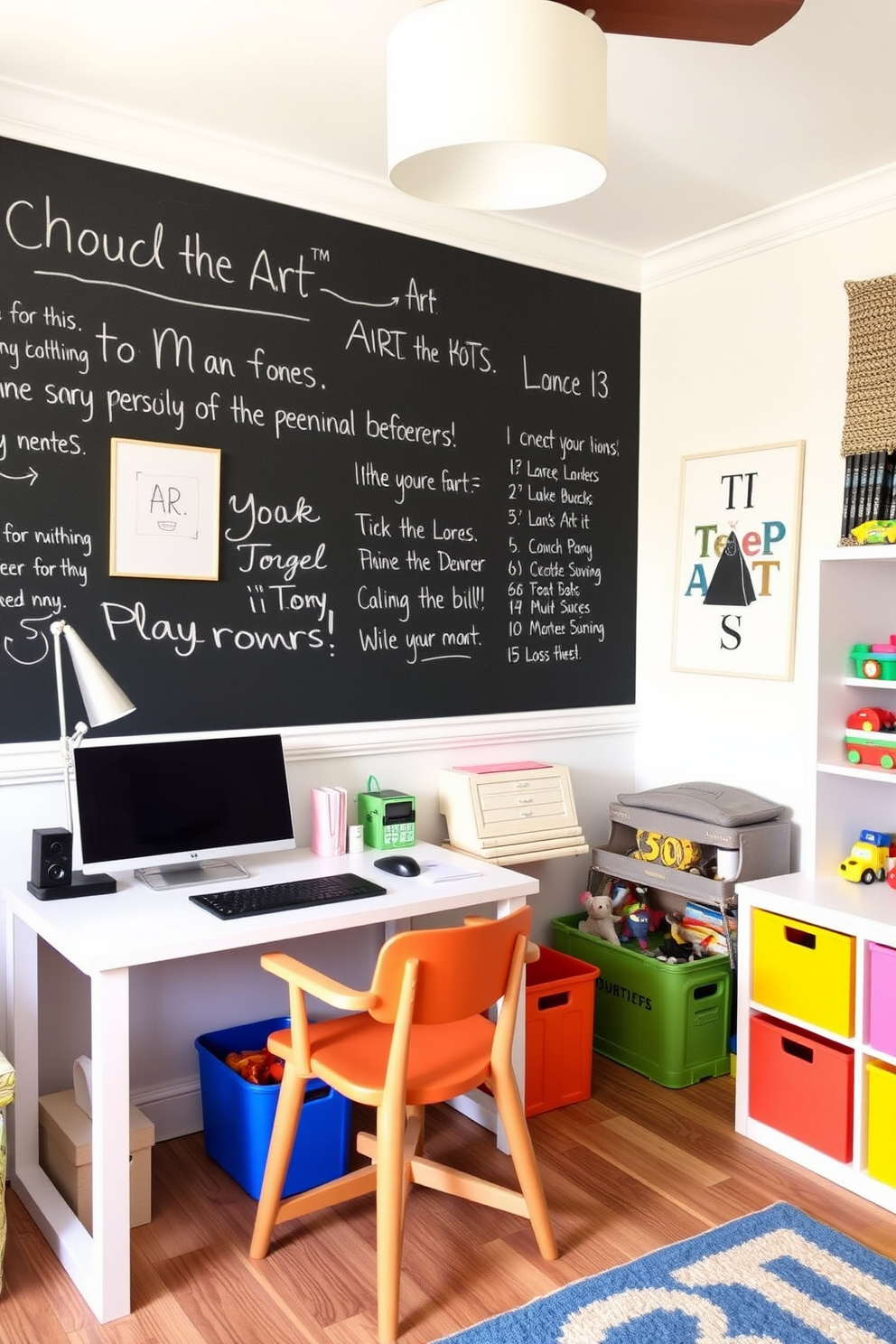 Home Office And Playroom Combo Design Ideas 5