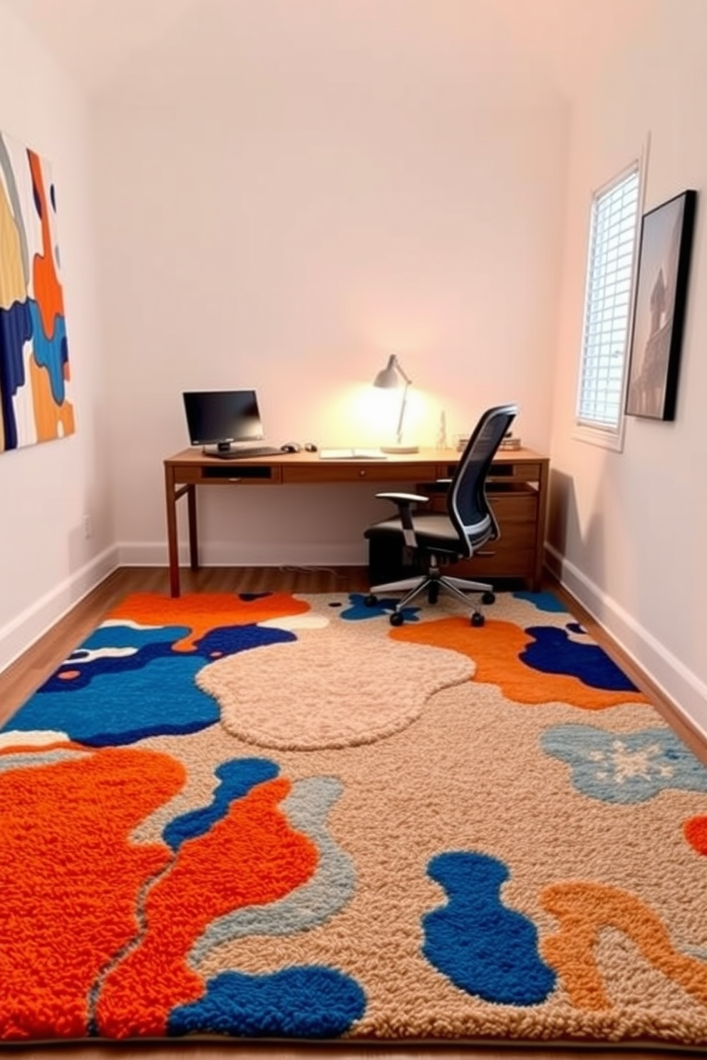 Home Office With Carpet Design Ideas 17