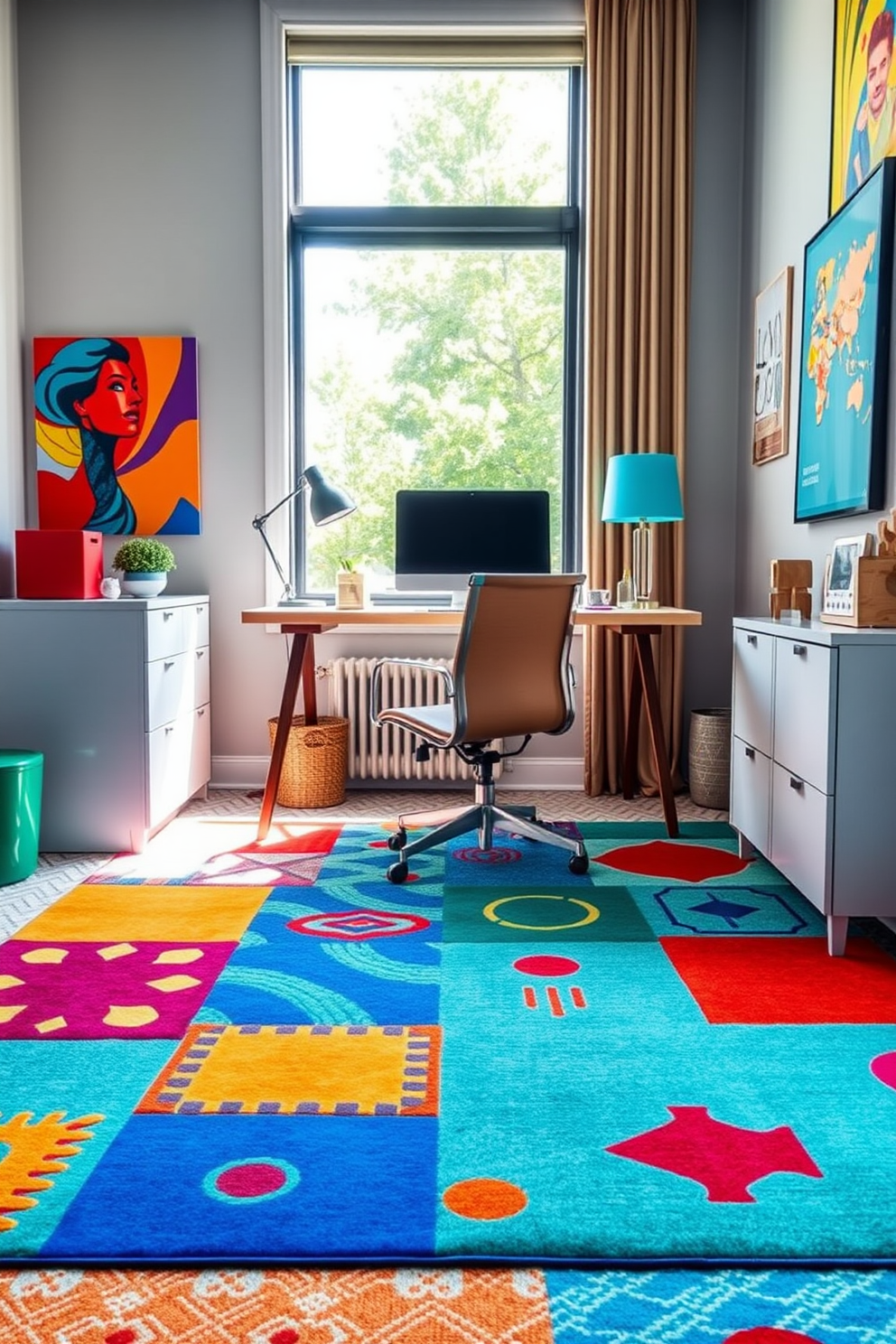 Home Office With Carpet Design Ideas 28