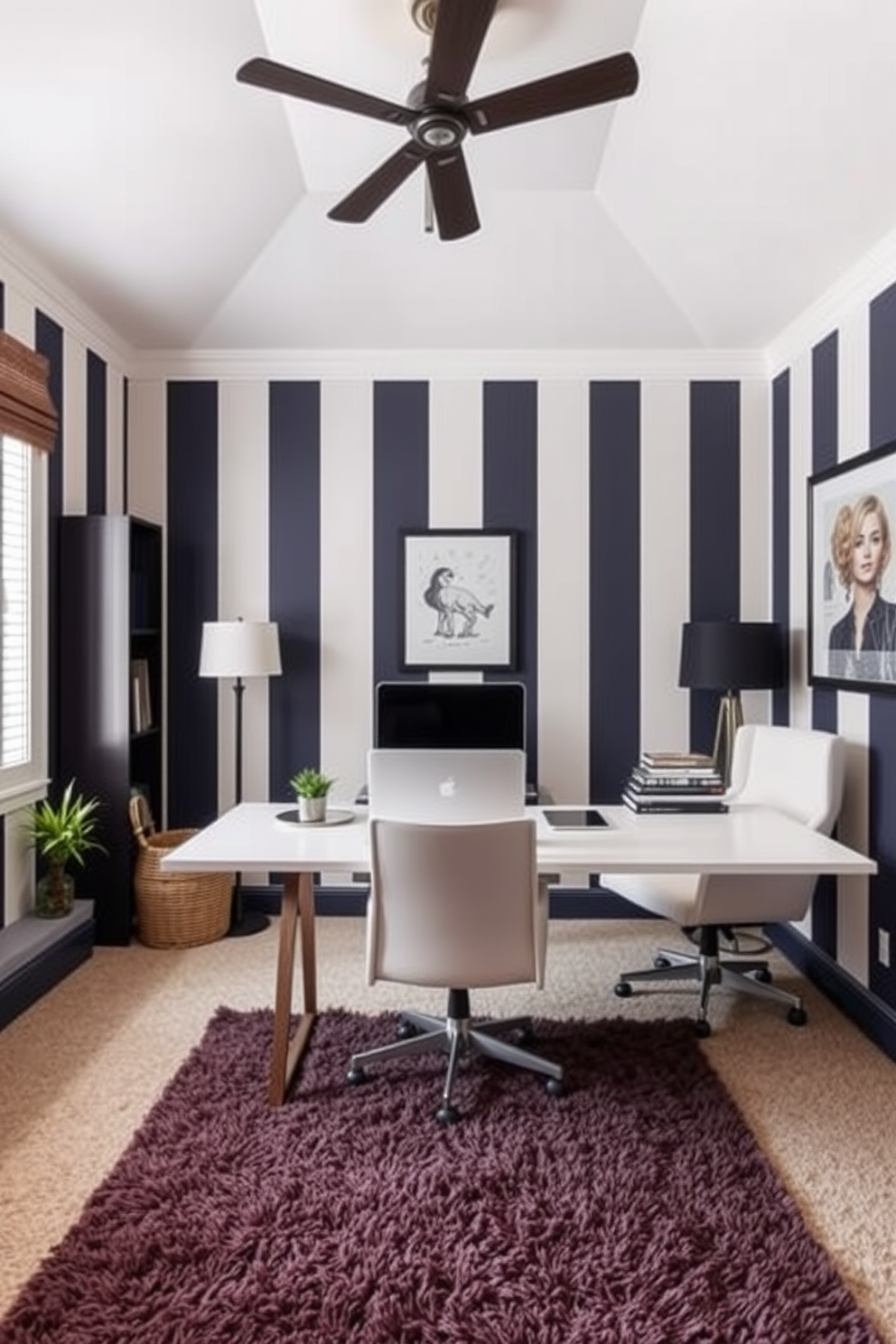 Home Office With Carpet Design Ideas 6