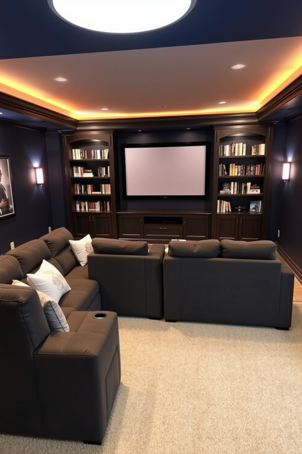 Home Theater Basement Design Ideas 1