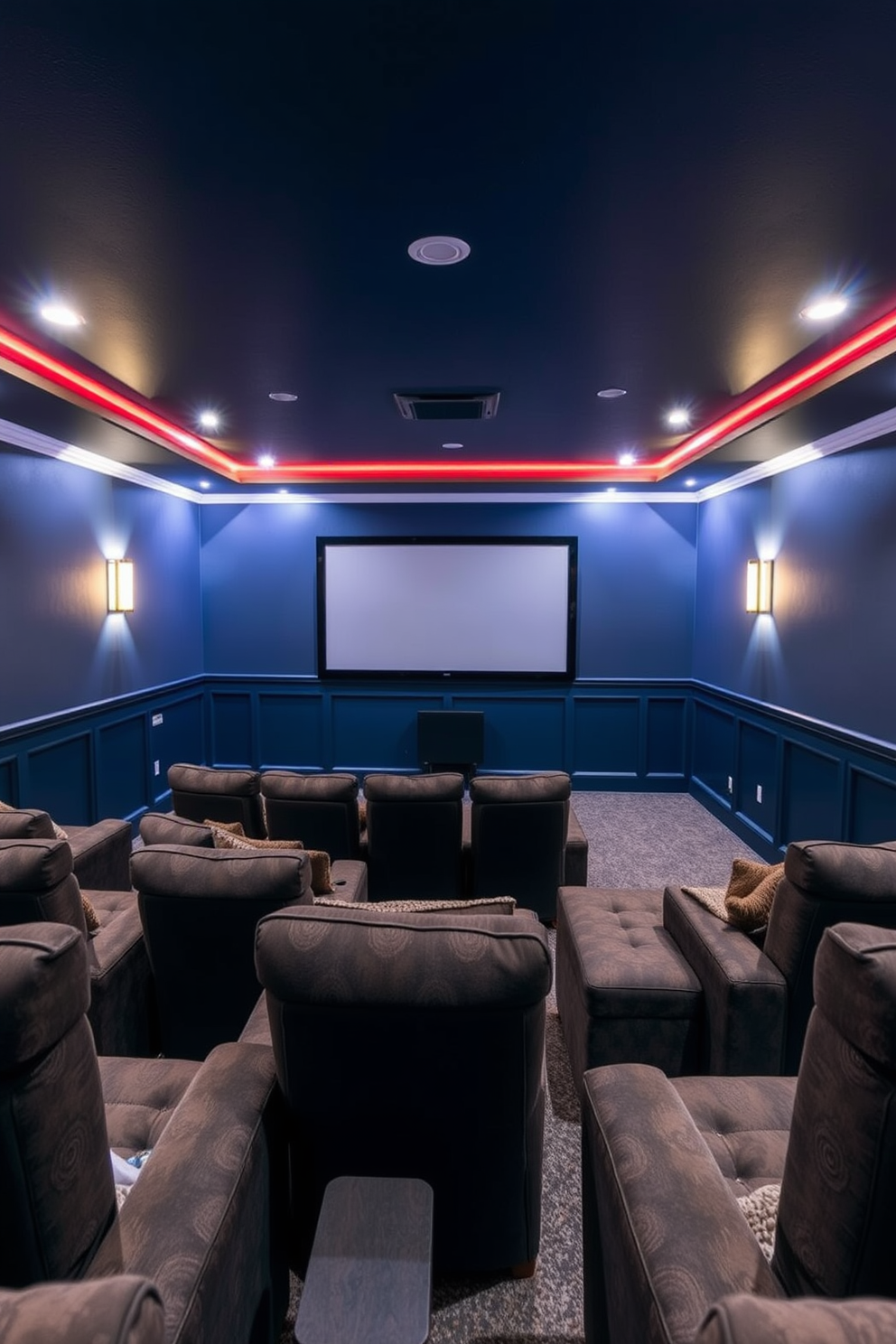 Home Theater Basement Design Ideas 28