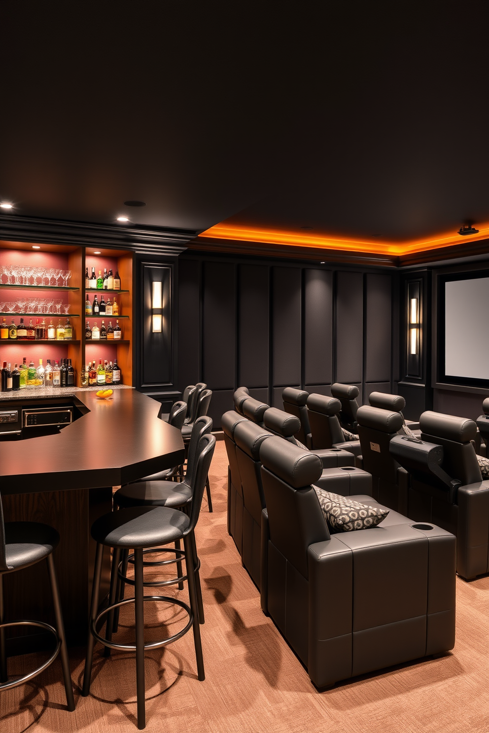 Home Theater Basement Design Ideas 7