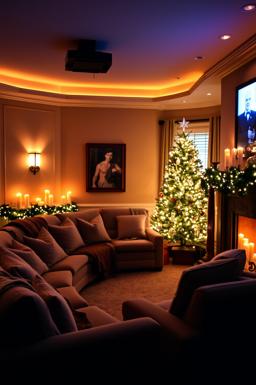 Home Theater Christmas Decorating Ideas 10