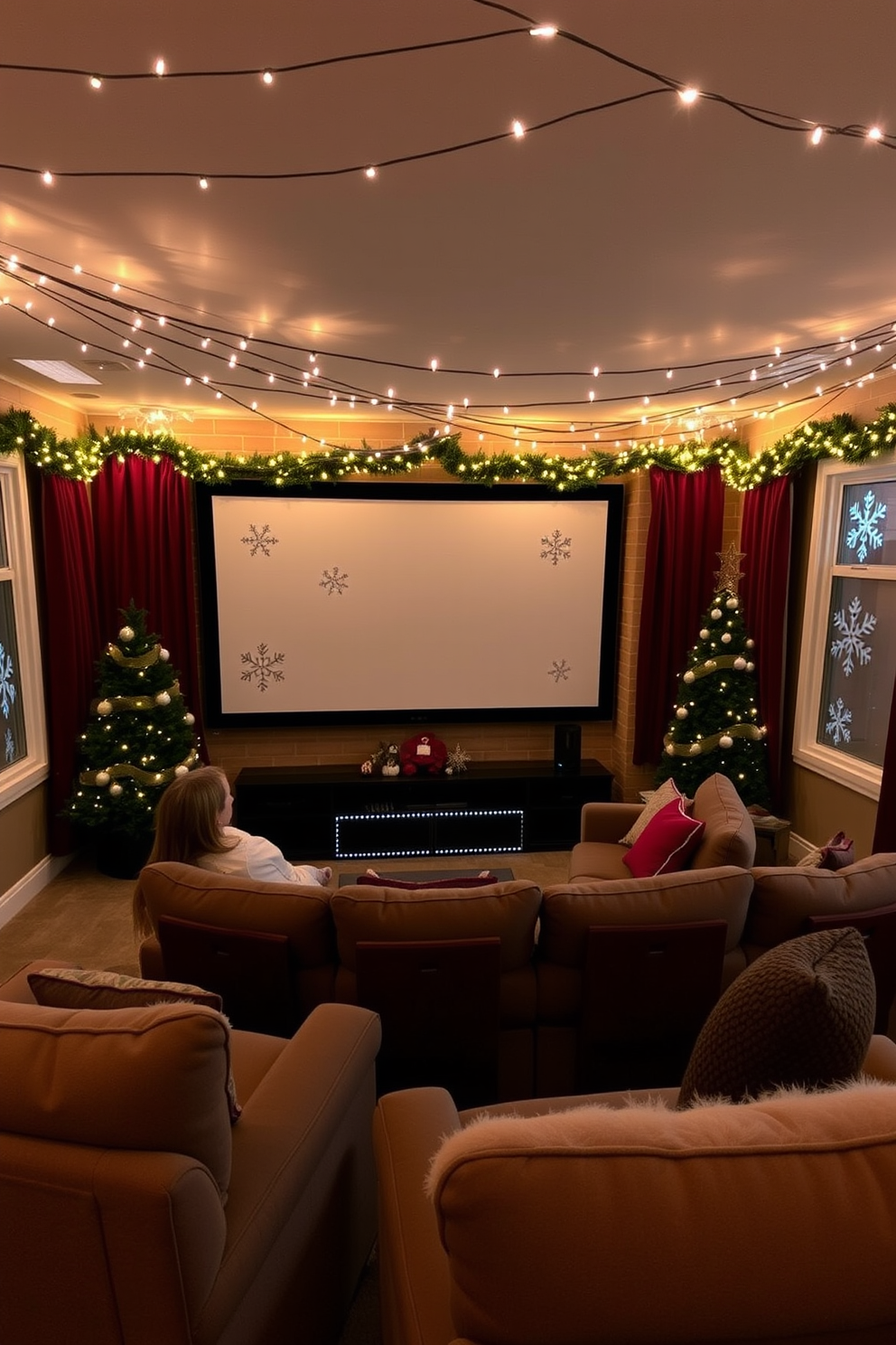 Home Theater Christmas Decorating Ideas 12