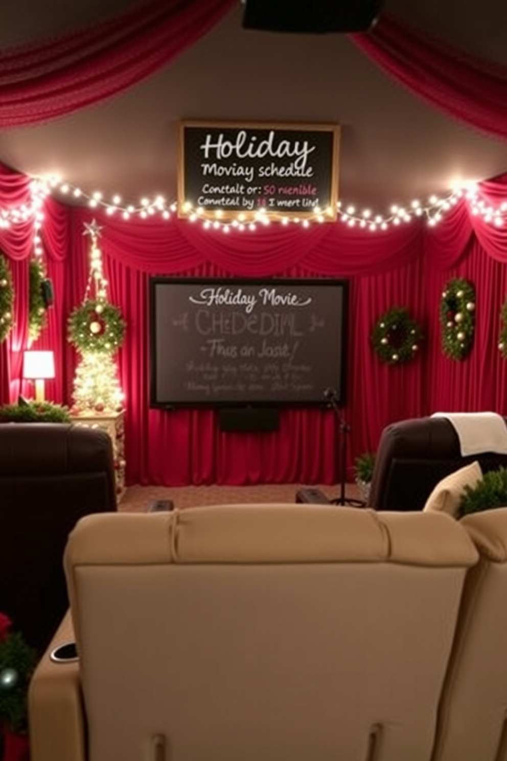 Home Theater Christmas Decorating Ideas 21