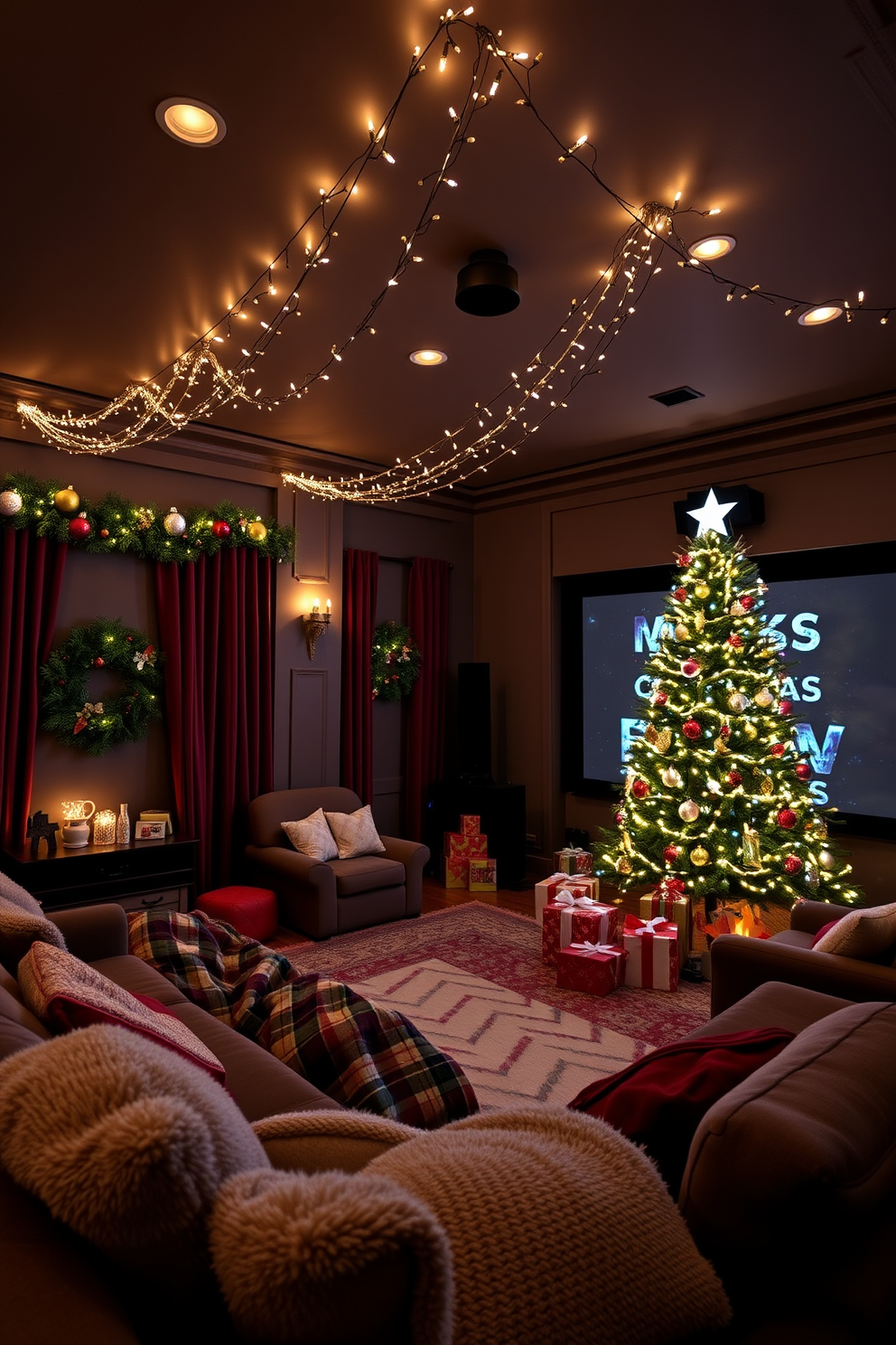 Home Theater Christmas Decorating Ideas 22