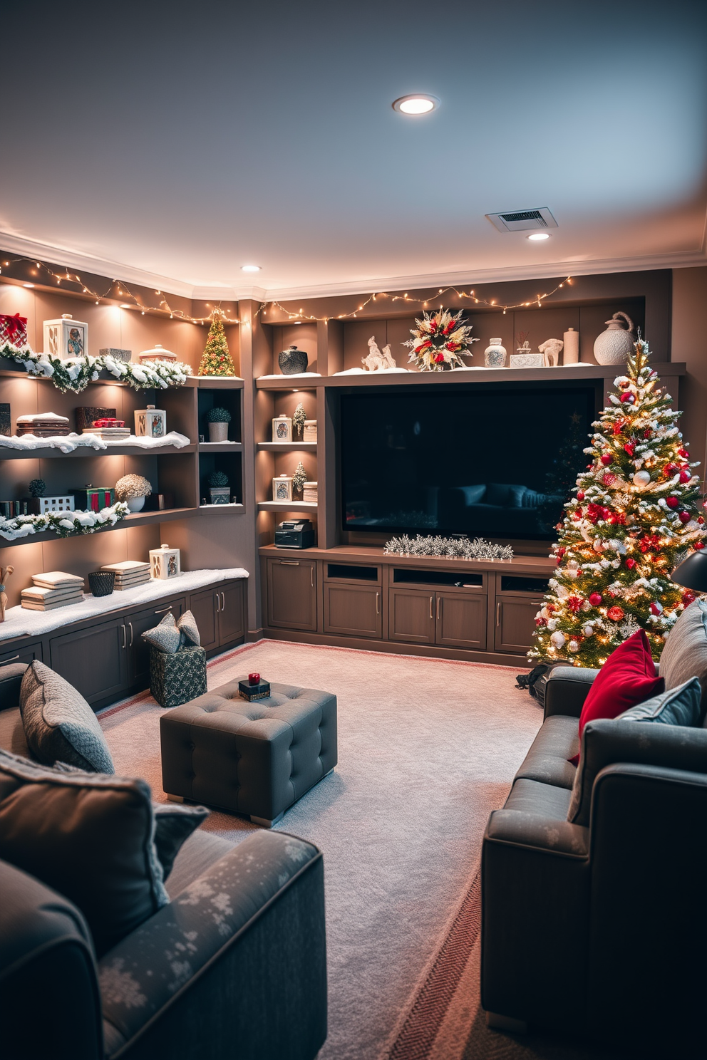 Home Theater Christmas Decorating Ideas 23