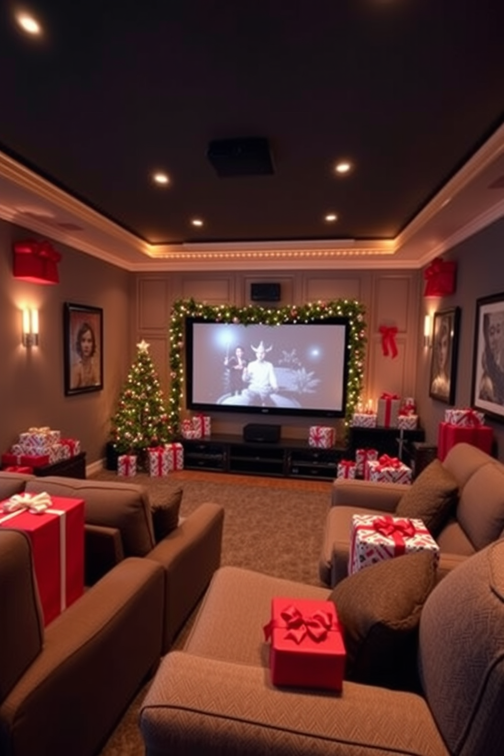 Home Theater Christmas Decorating Ideas 26