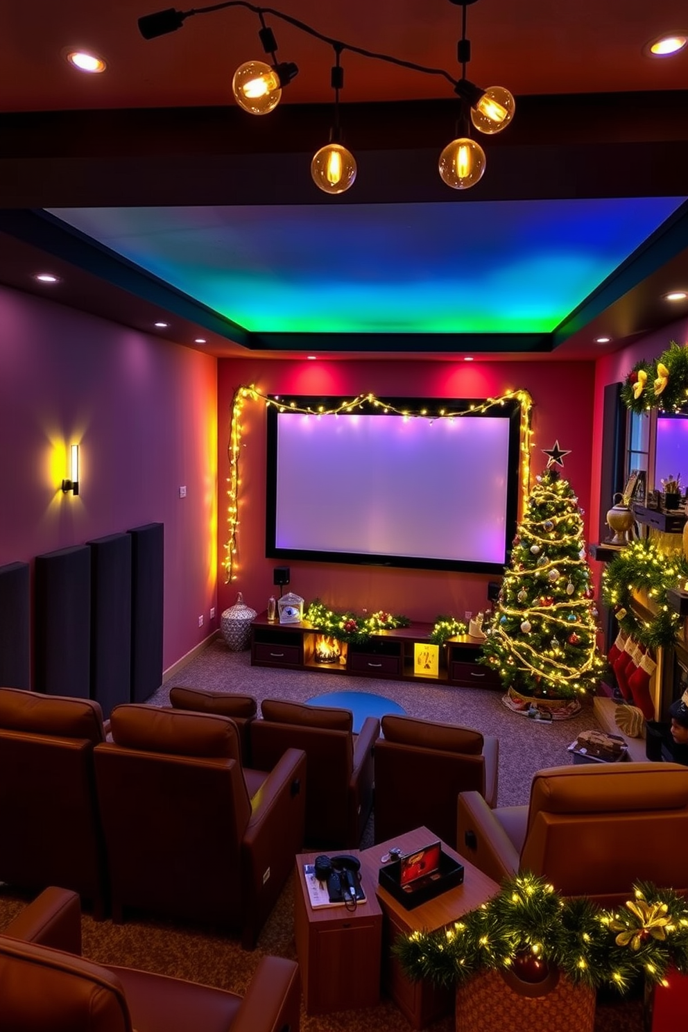 Home Theater Christmas Decorating Ideas 27