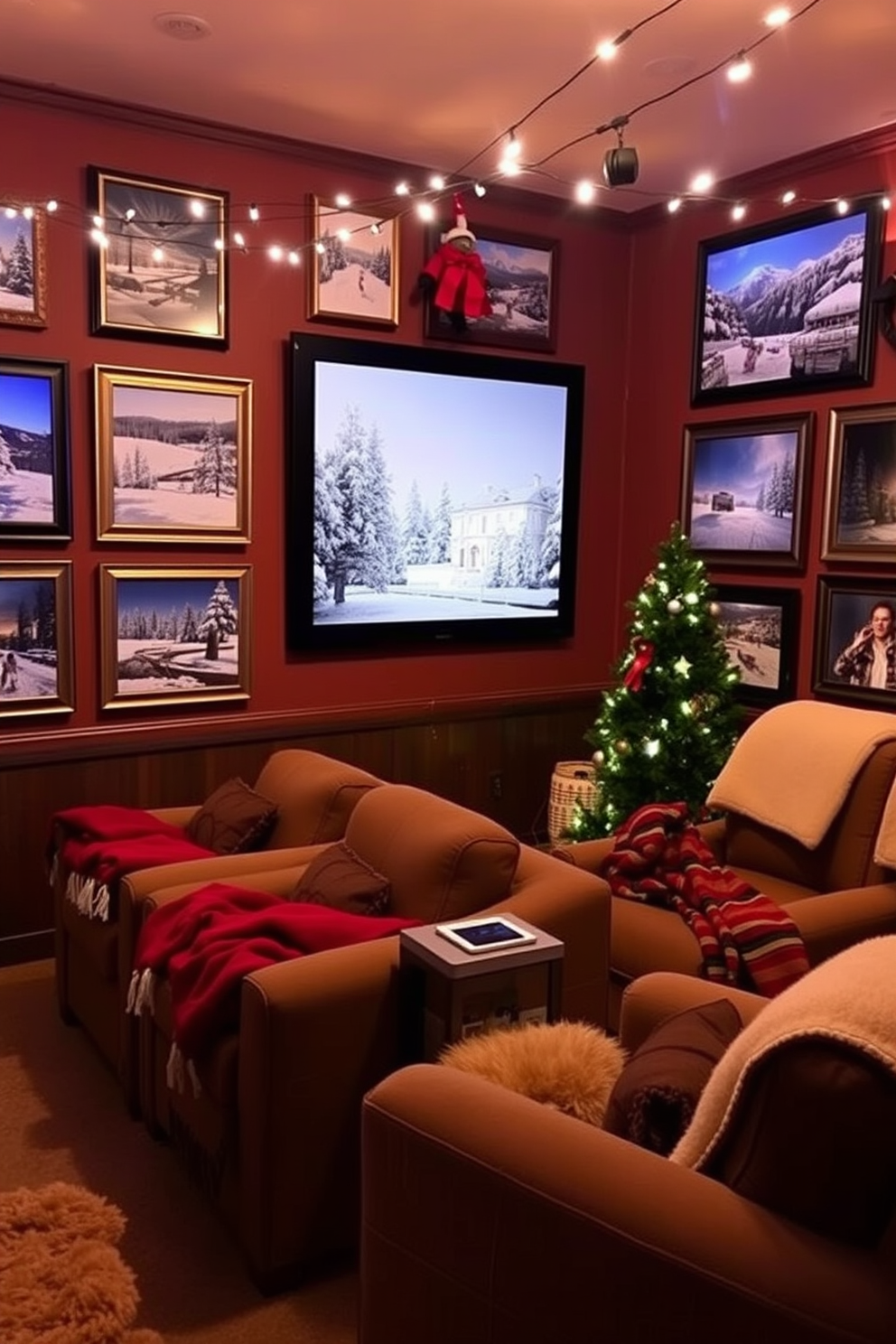 Home Theater Christmas Decorating Ideas 29