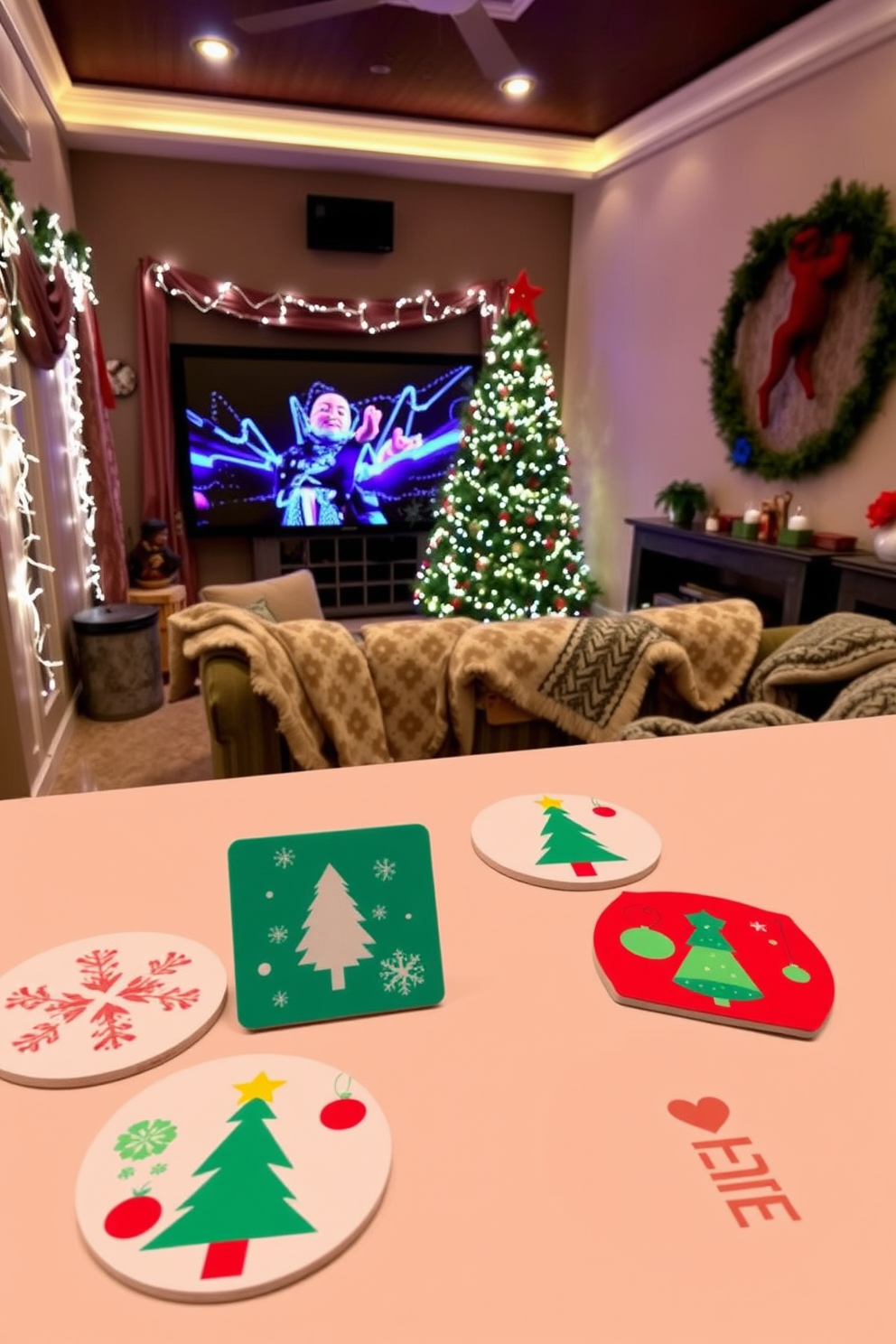 Home Theater Christmas Decorating Ideas 9