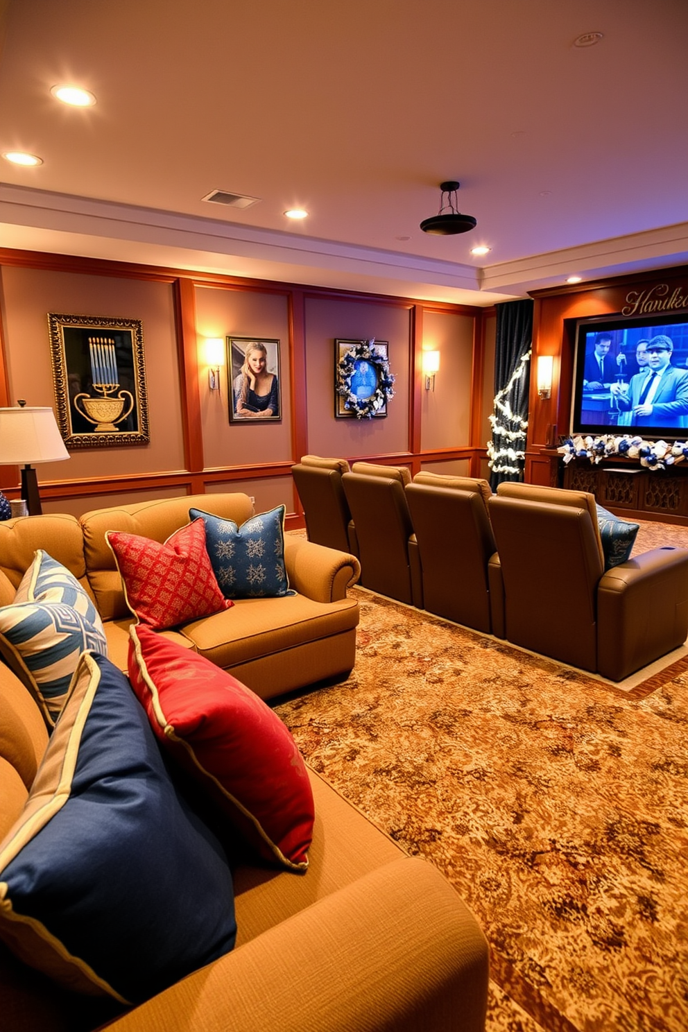 Home Theater Hanukkah Decorating Ideas 1