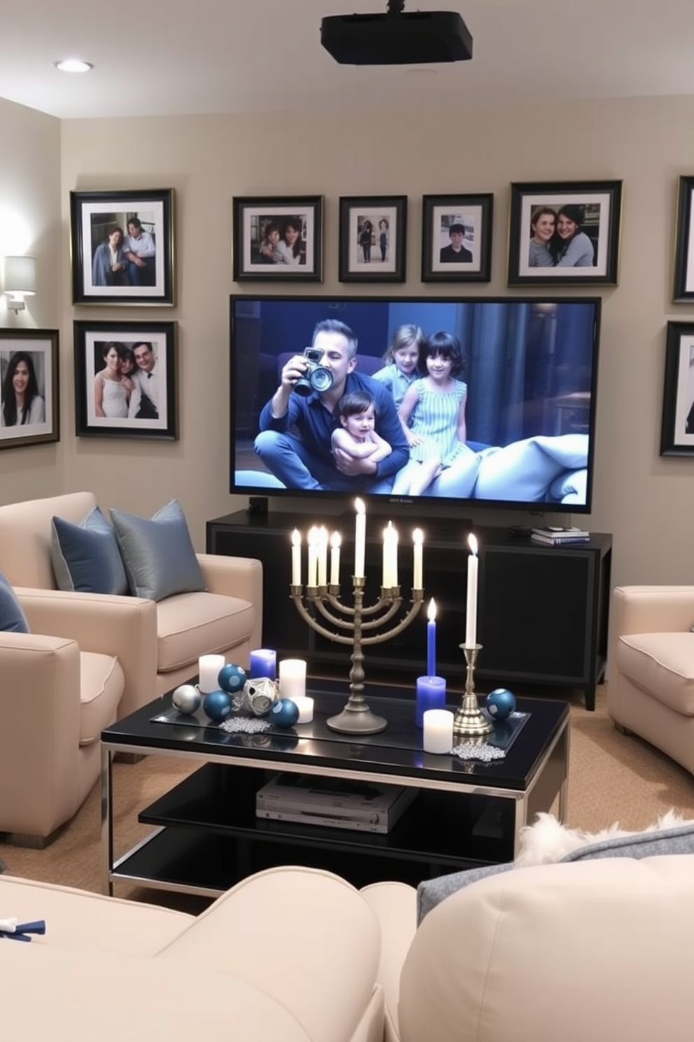 Home Theater Hanukkah Decorating Ideas 10