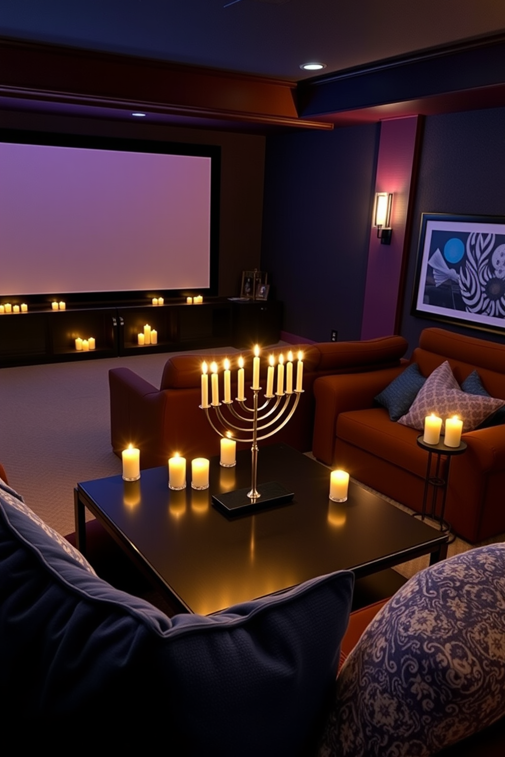 Home Theater Hanukkah Decorating Ideas 11