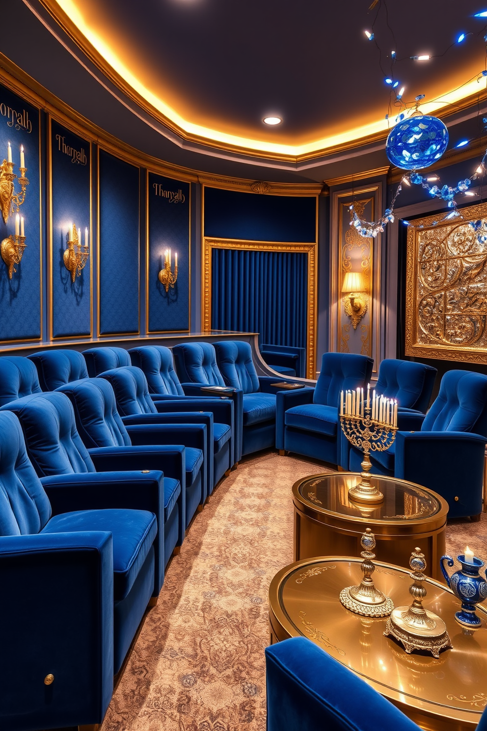 Home Theater Hanukkah Decorating Ideas 12